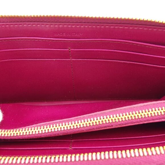 miu miu length leather Authentic used press wallet Croco tone pink type - Picture 9 of 9